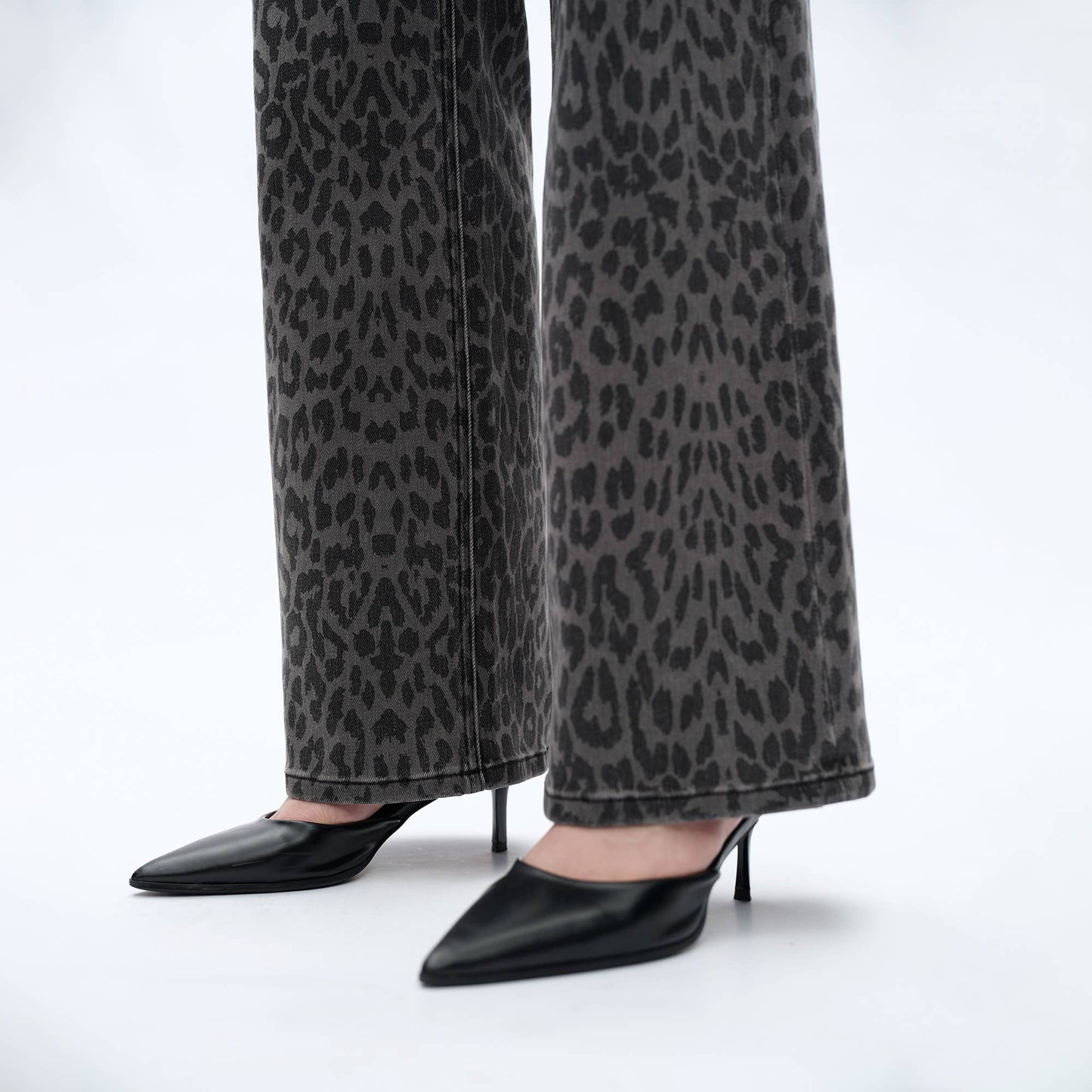 The Callie Cowgirl Black Leopard Jeans