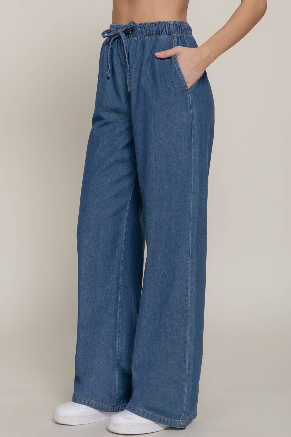 The Jolene Wide Leg Denim Pant