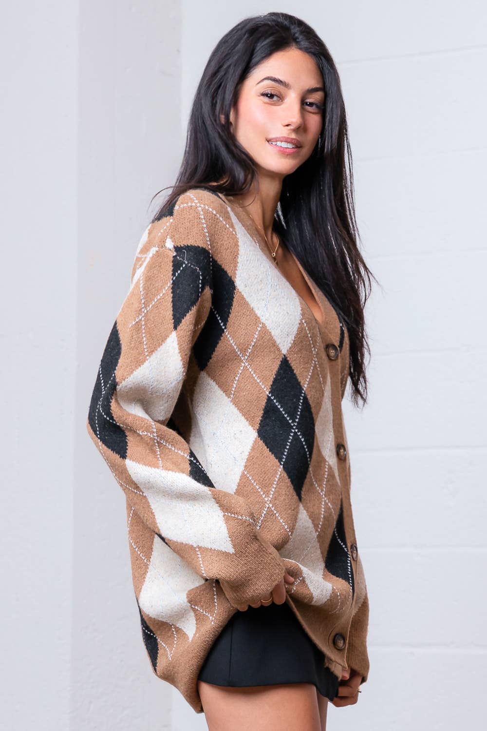 The Quinn Argyle Cardigan