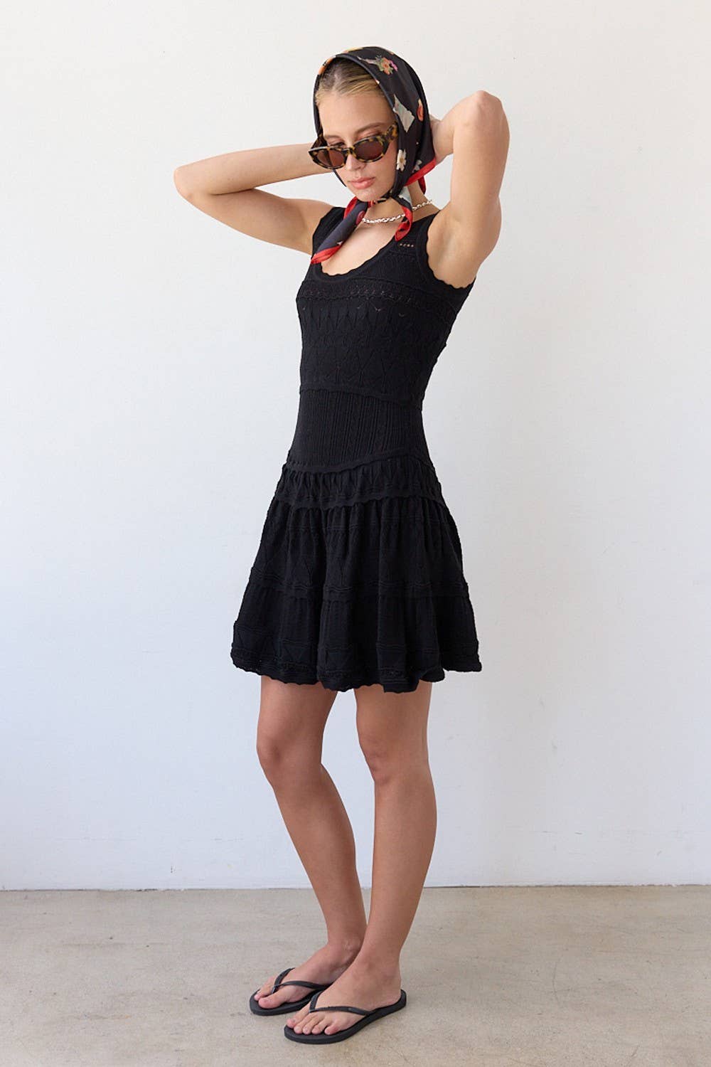 The Ava Fit and Flare Knit Dress