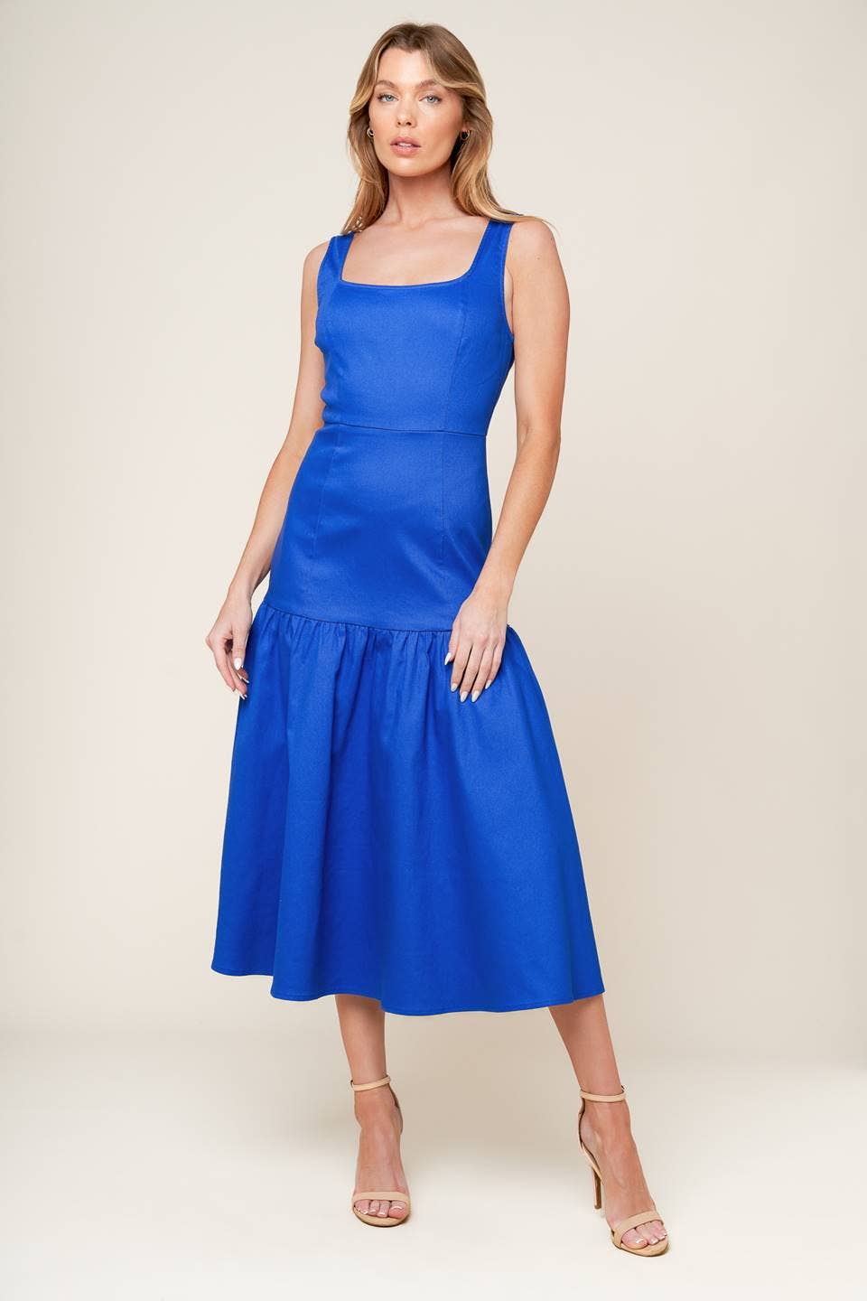 The Robin Drop Waist Blue Dress