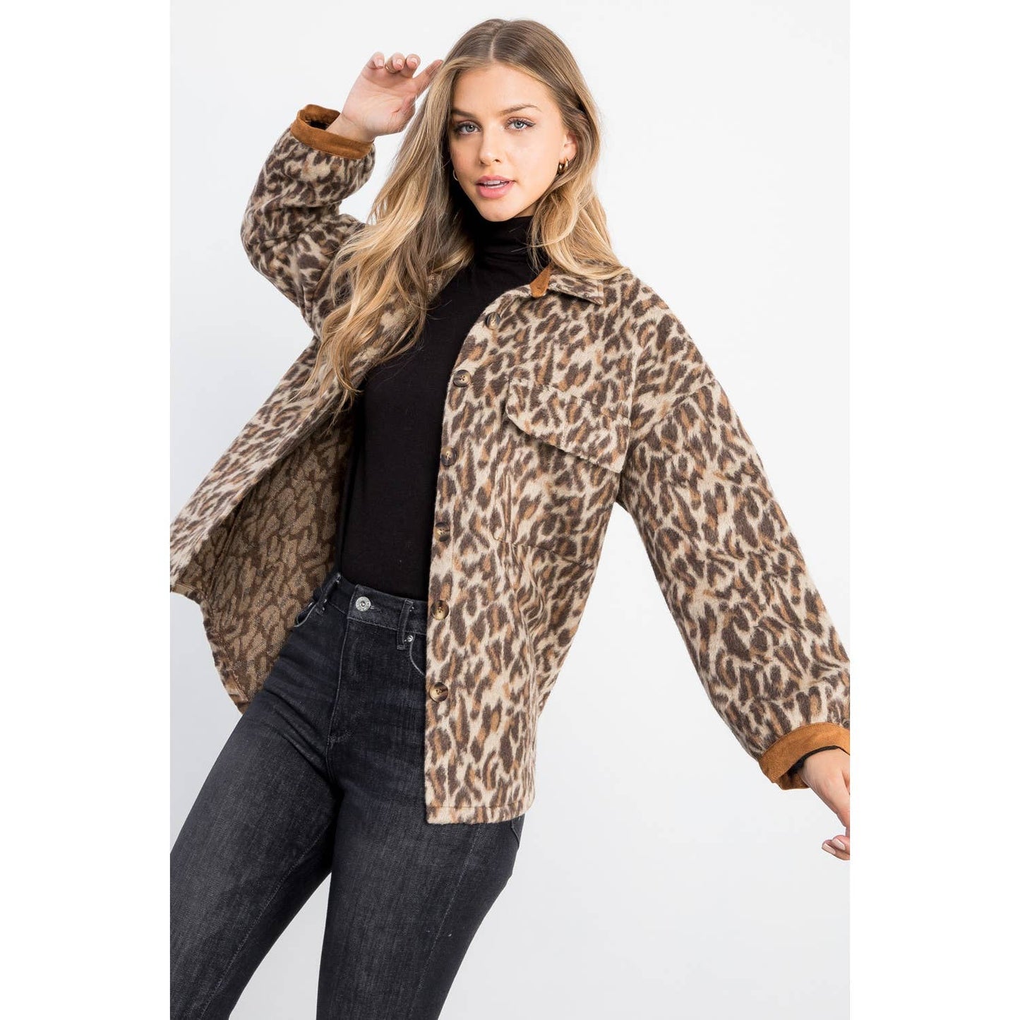Wild Side Leopard Print Shacket