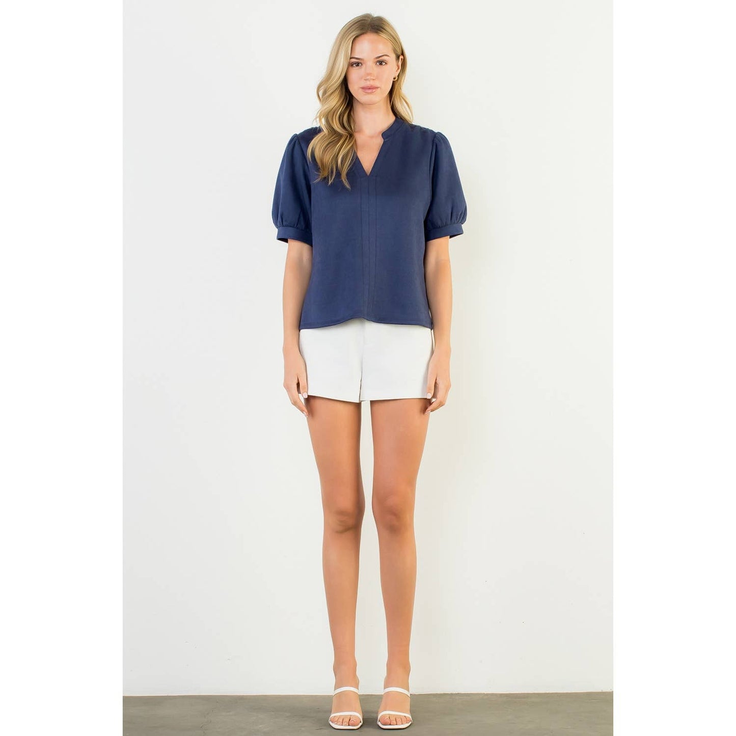The Veronica Faux Suede Blouse