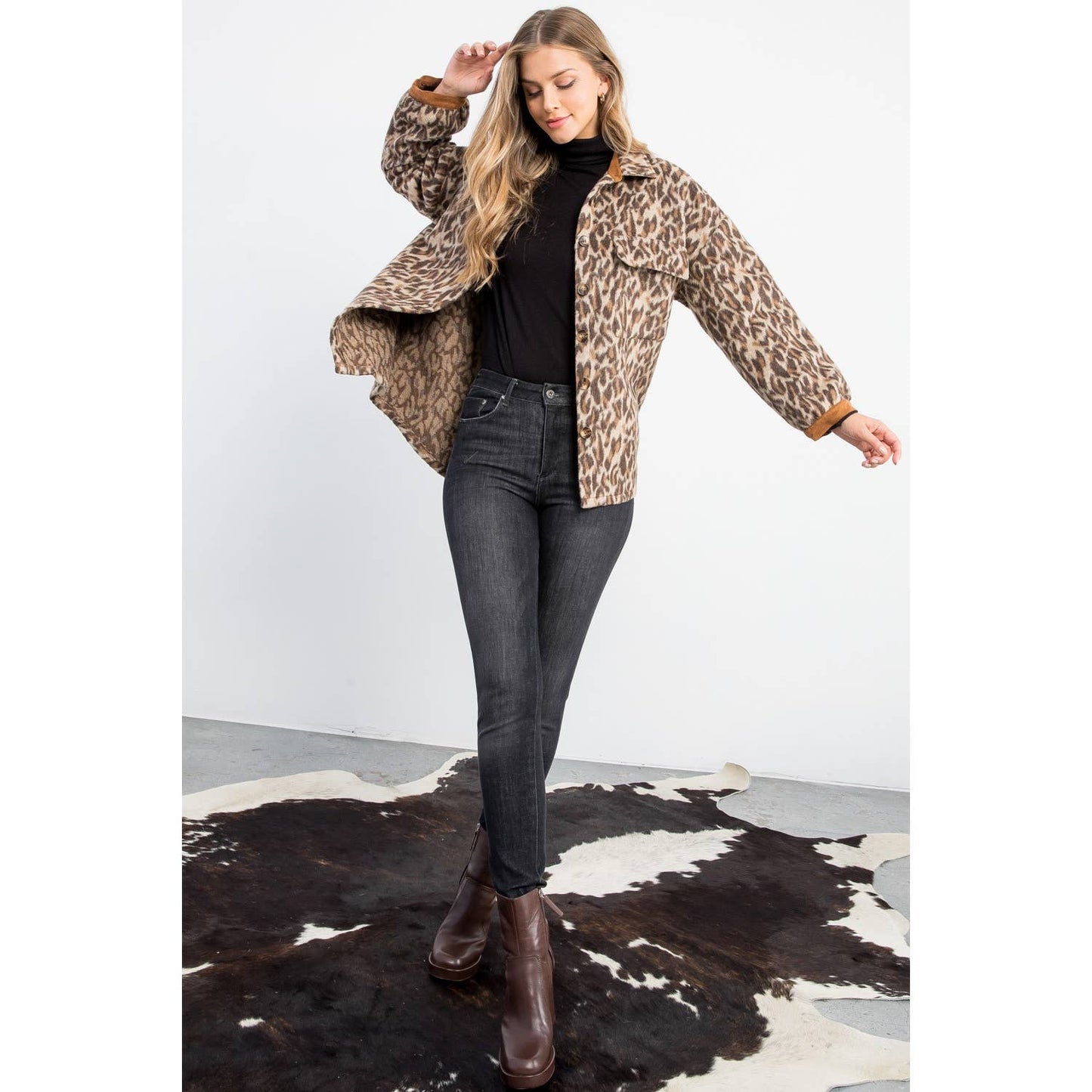 Wild Side Leopard Print Shacket