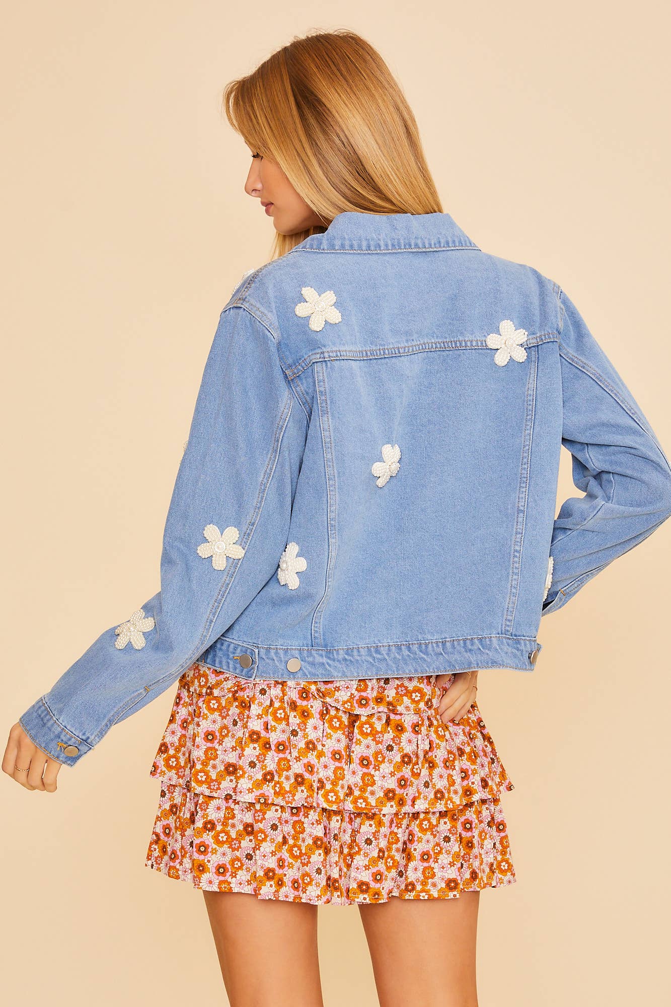 The Daisy Pearl Denim Jacket