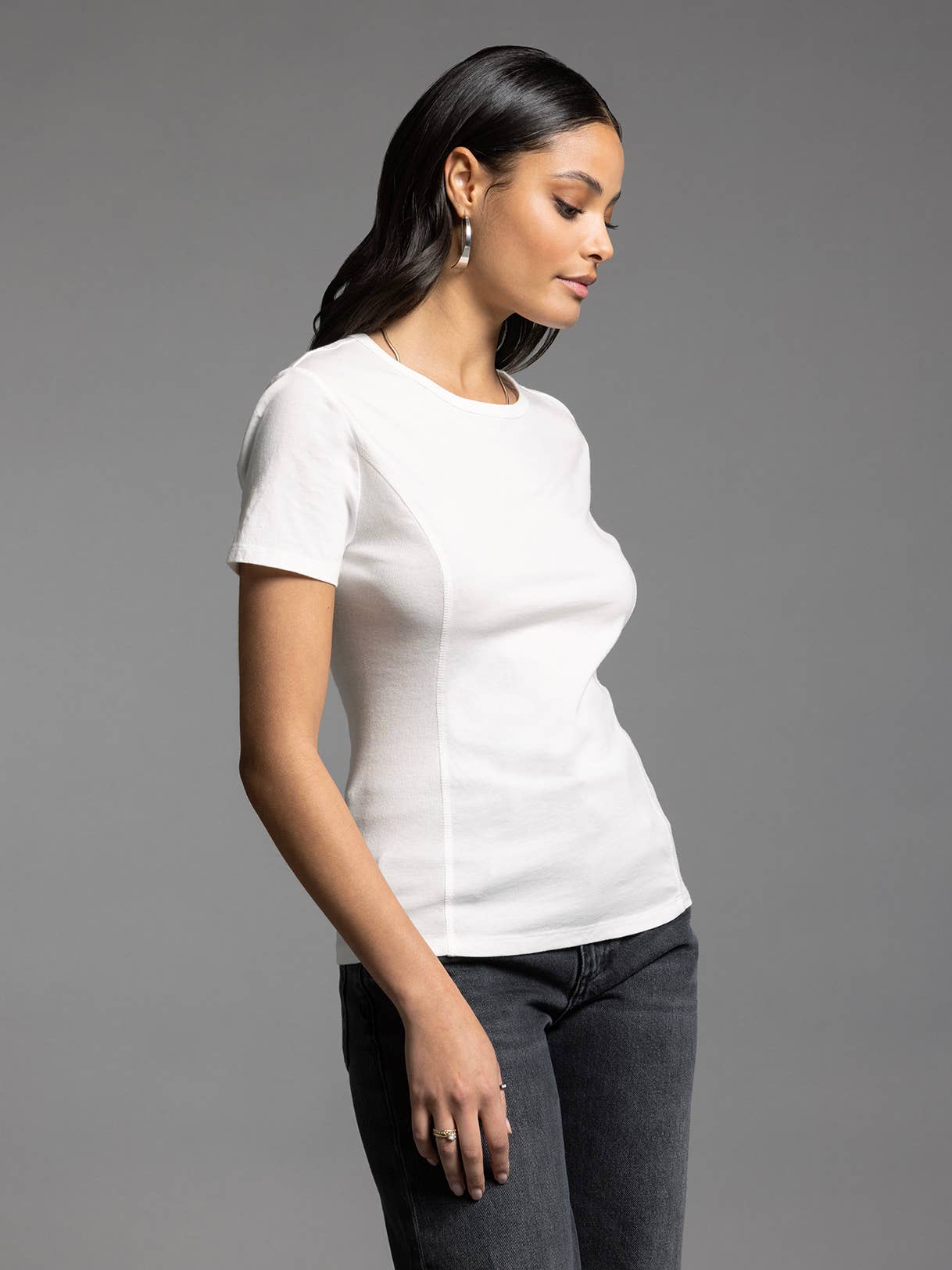 The Weekend Basic Crew Neck Cotton Tee