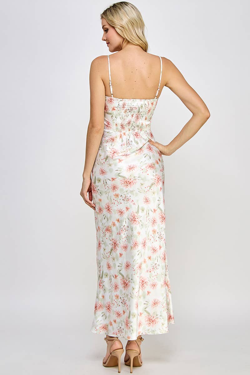 The Izzy Satin Maxi Dress