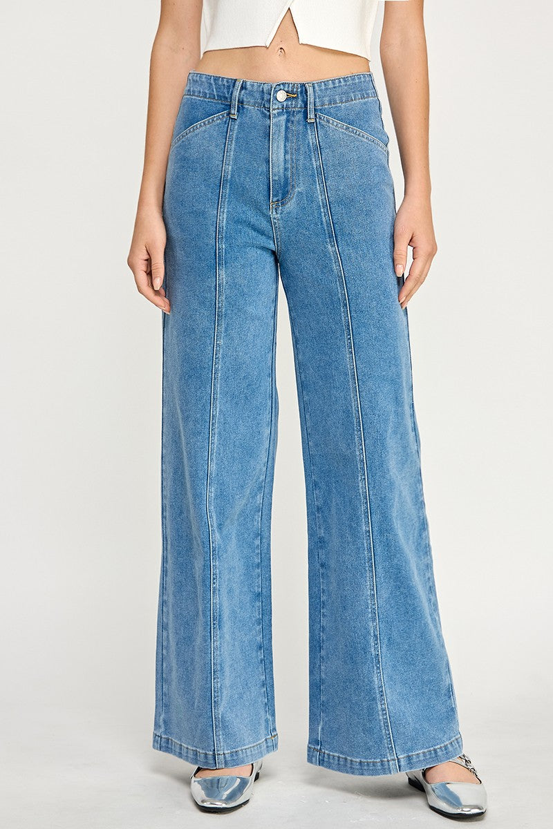 The Chrissy Denim Wide Leg Jean