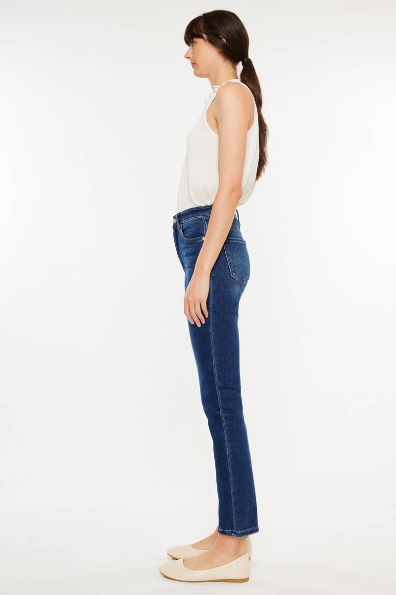 The Carol High Rise Slim Straight Jeans