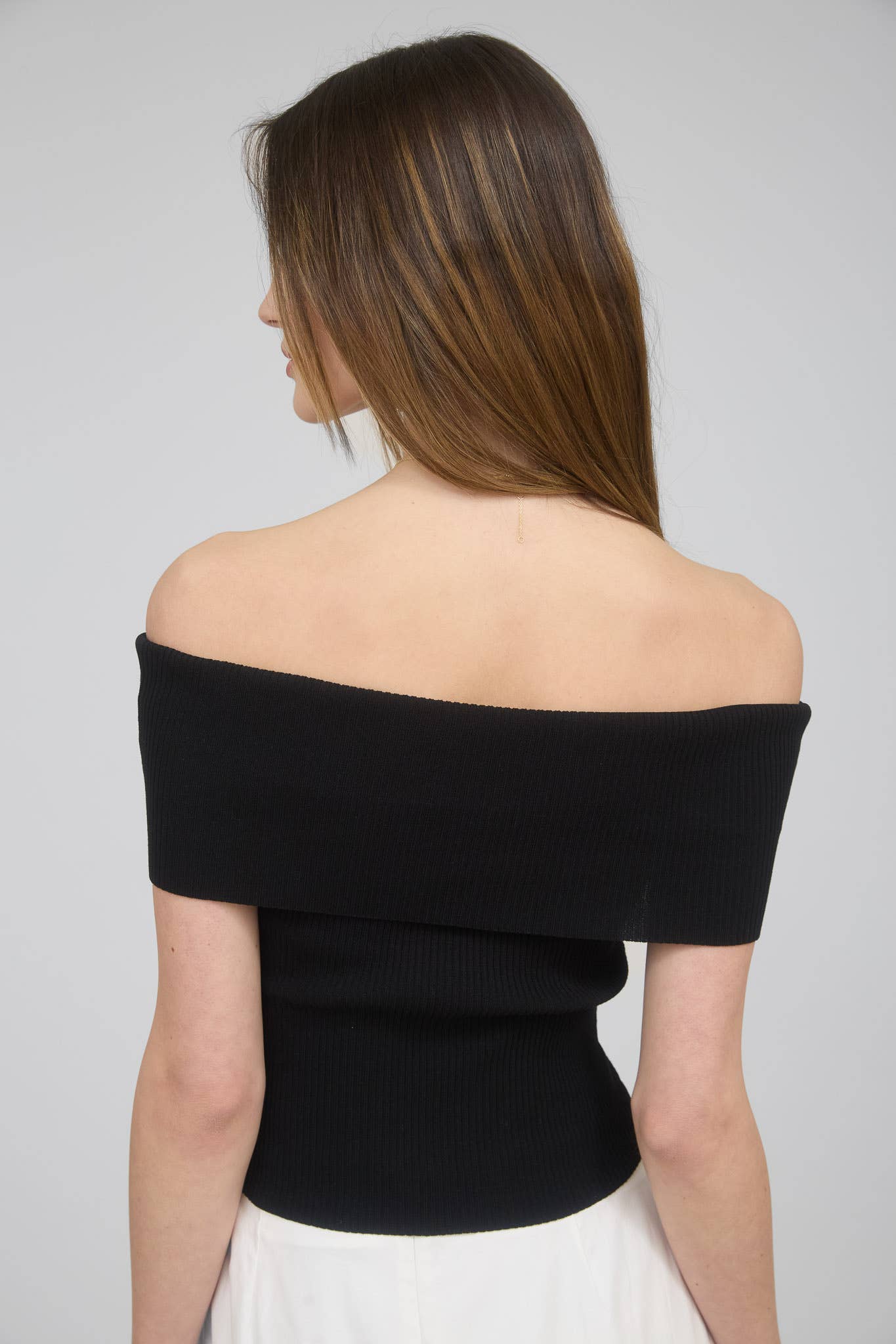 The Nicole Off the Shoulder Knit top