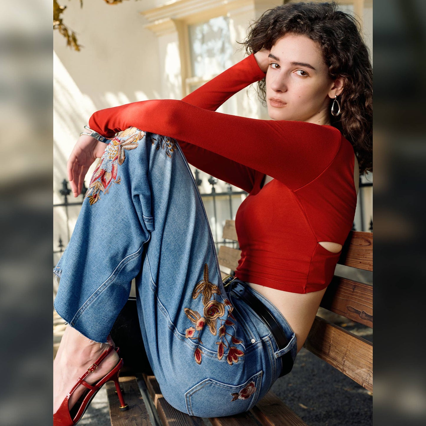 The Renee Embroidered Jeans