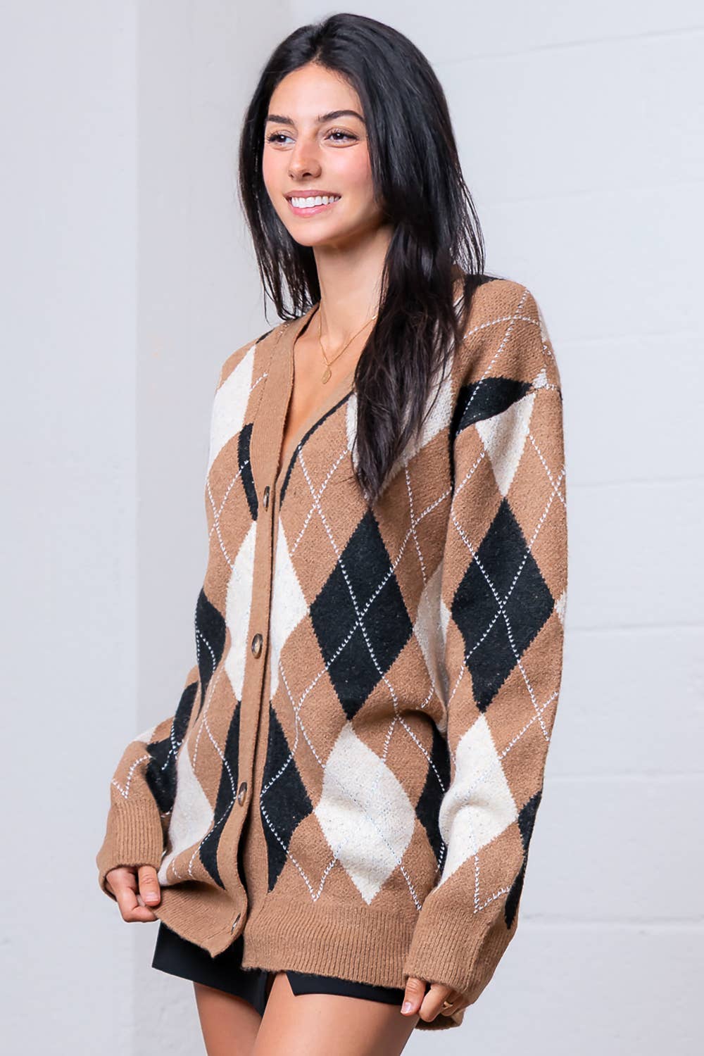 The Quinn Argyle Cardigan