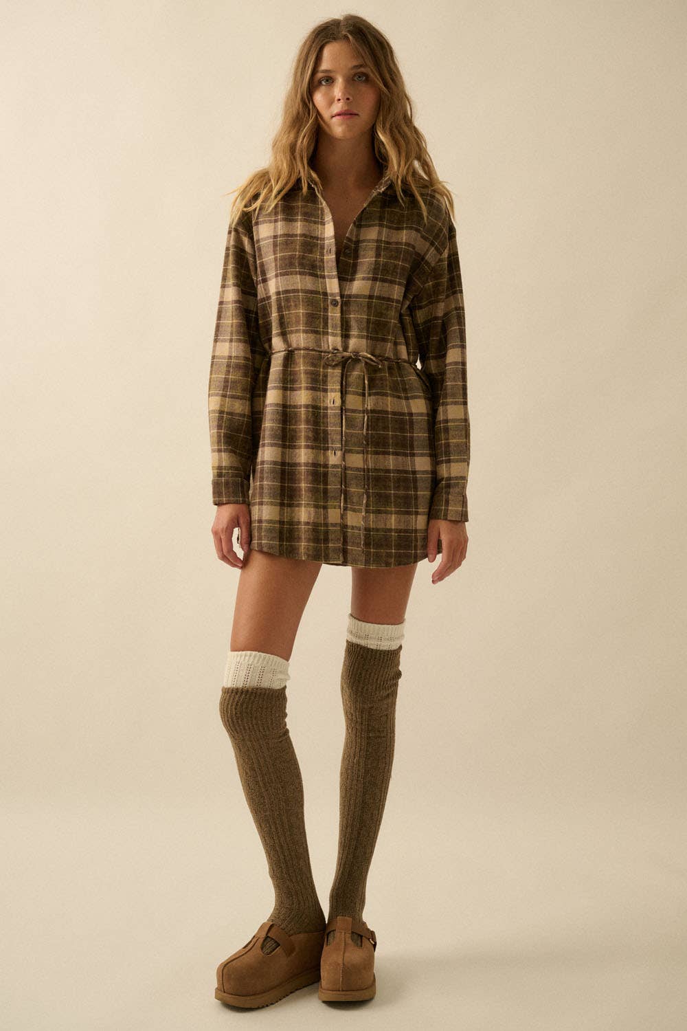 The Saddle Creek Plaid Romper
