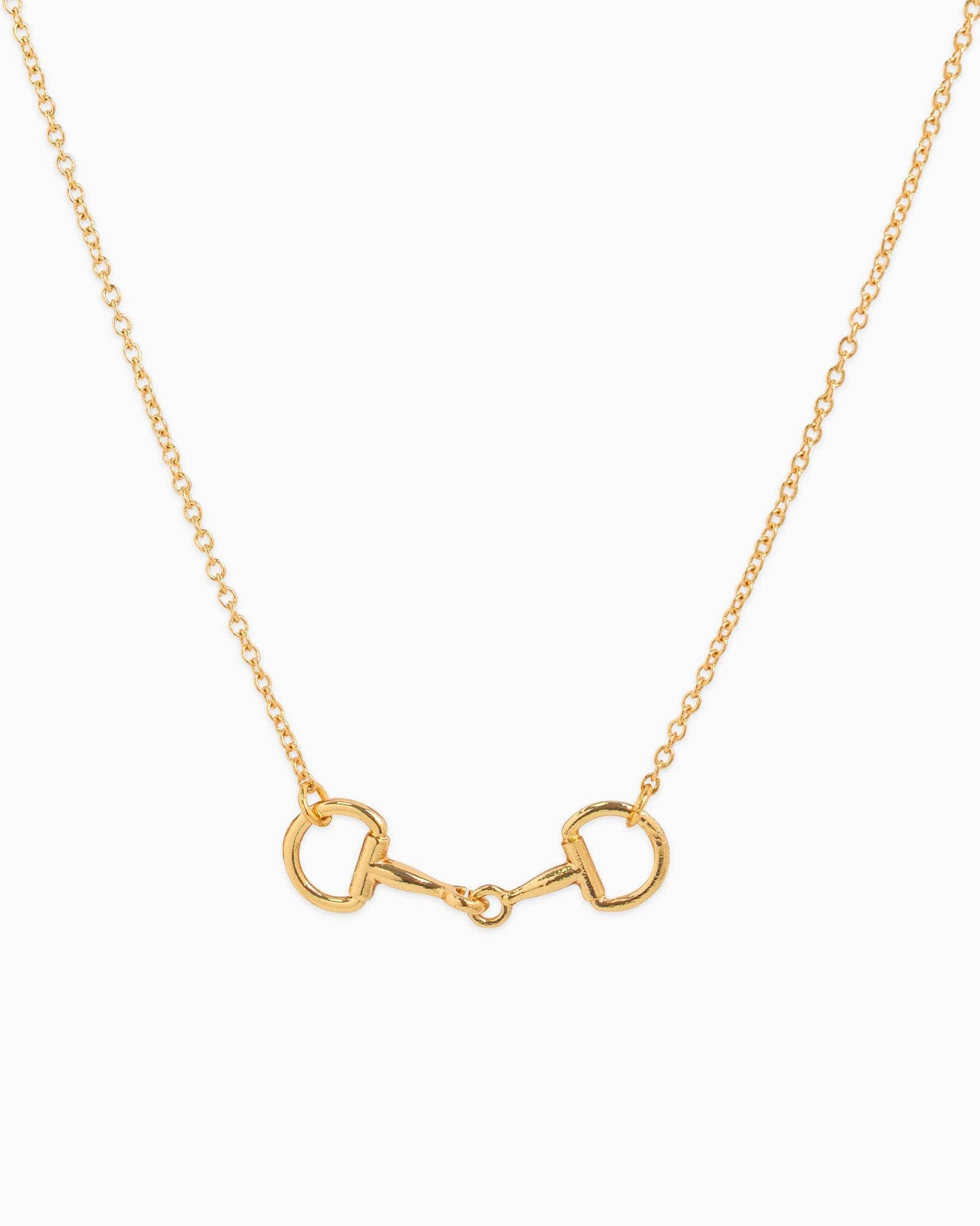 Western Double Linked Horsebit Necklace