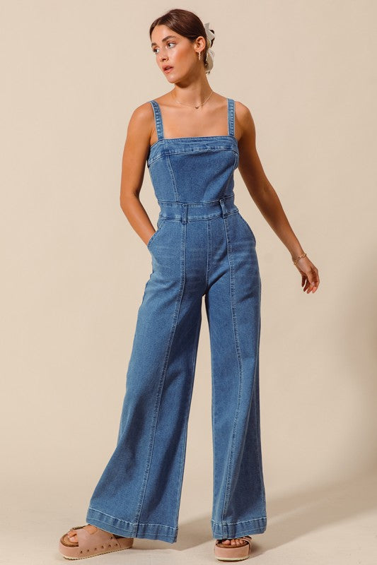 The Gemma Denim Jumpsuit