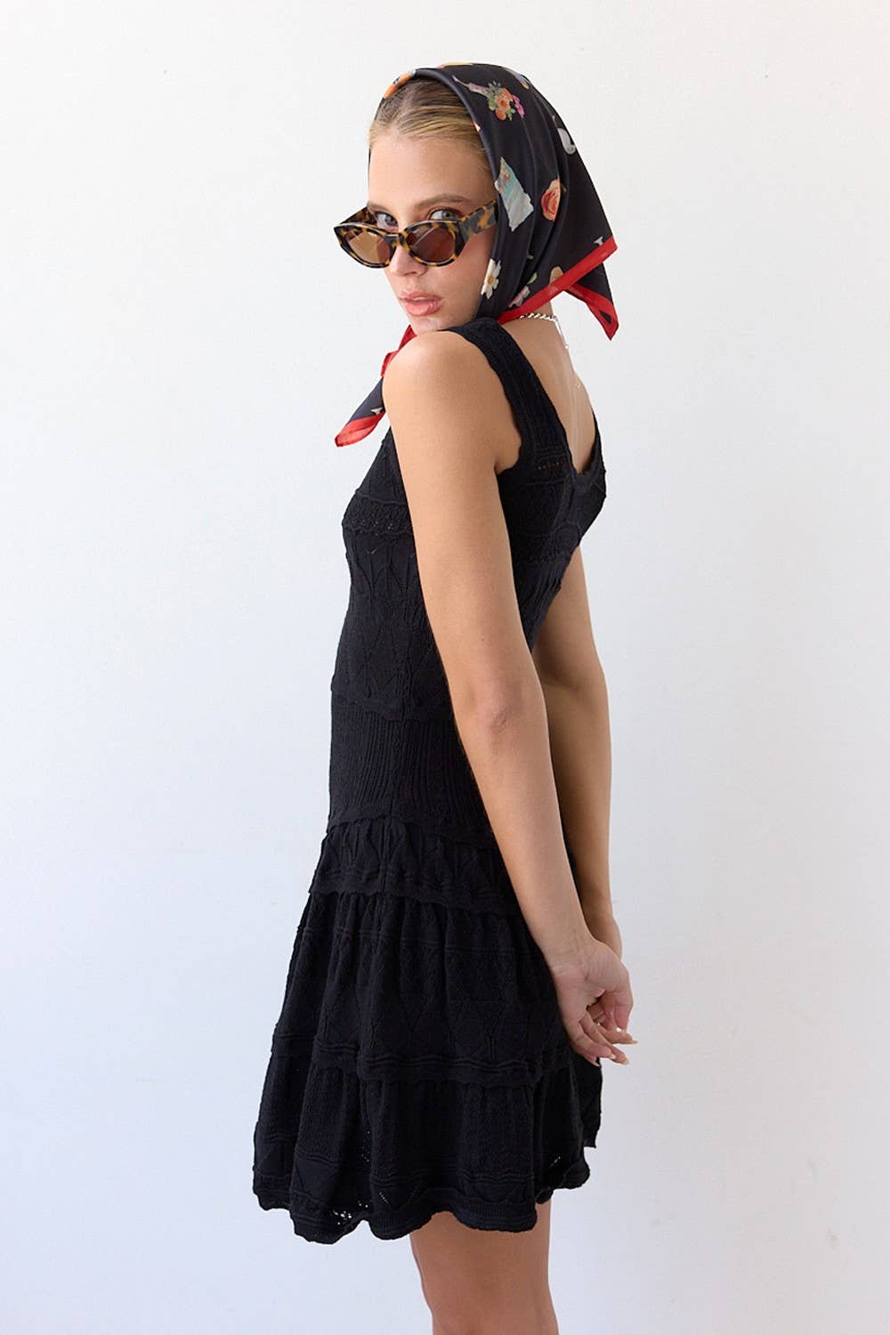 The Ava Fit and Flare Knit Dress