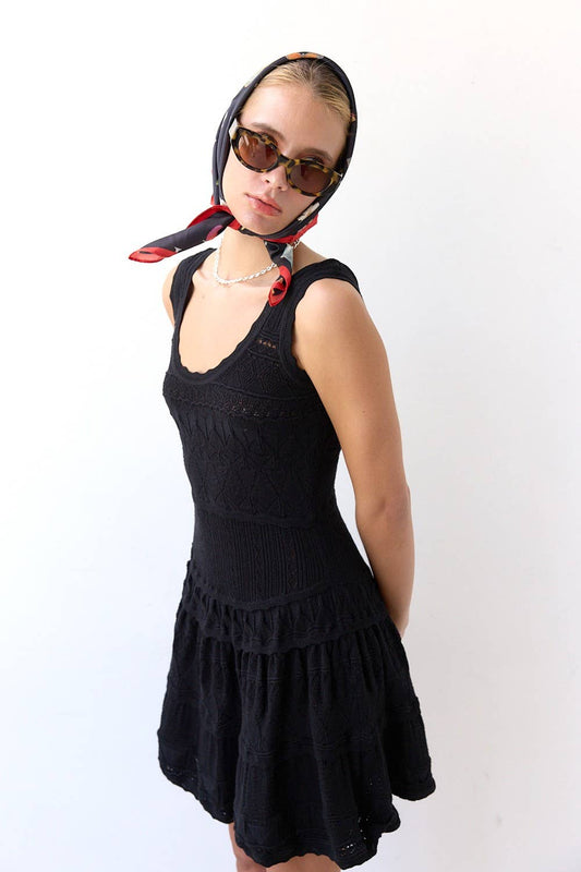 The Ava Fit and Flare Knit Dress