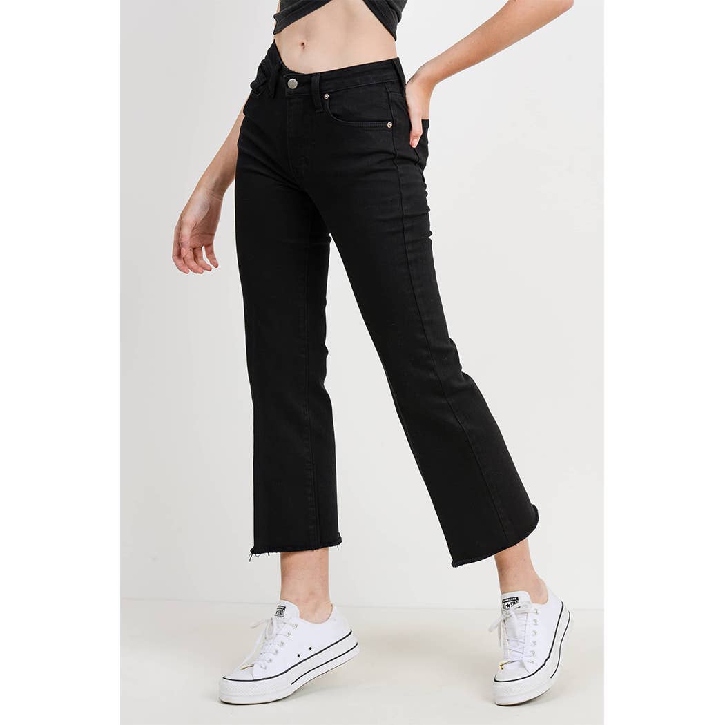 The Sicily Scissor Cut Black Jean - Made in USA