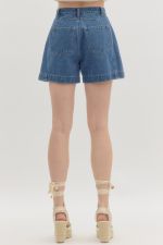 The Darcy Denim Seamed Short