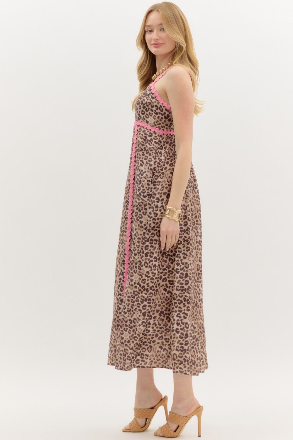 The Sutton Leopard & Pink Dress