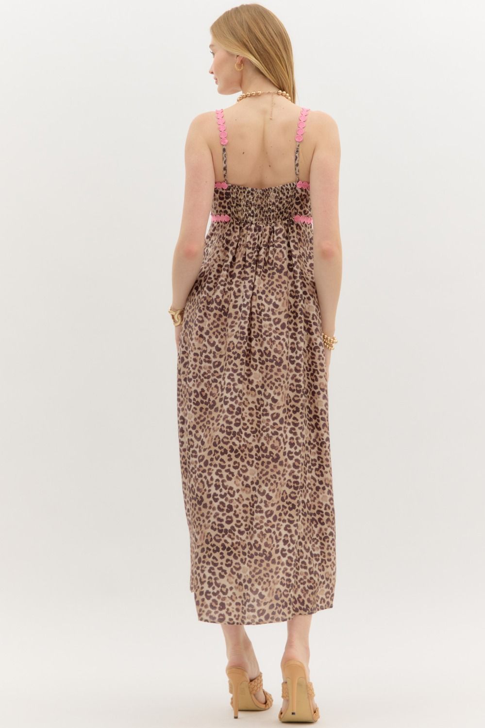 The Sutton Leopard & Pink Dress
