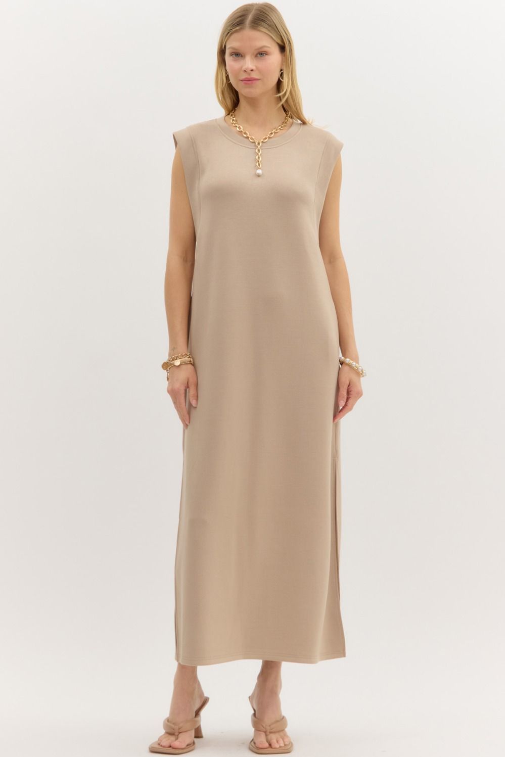 The Claire Knit Midi Dress with pockets