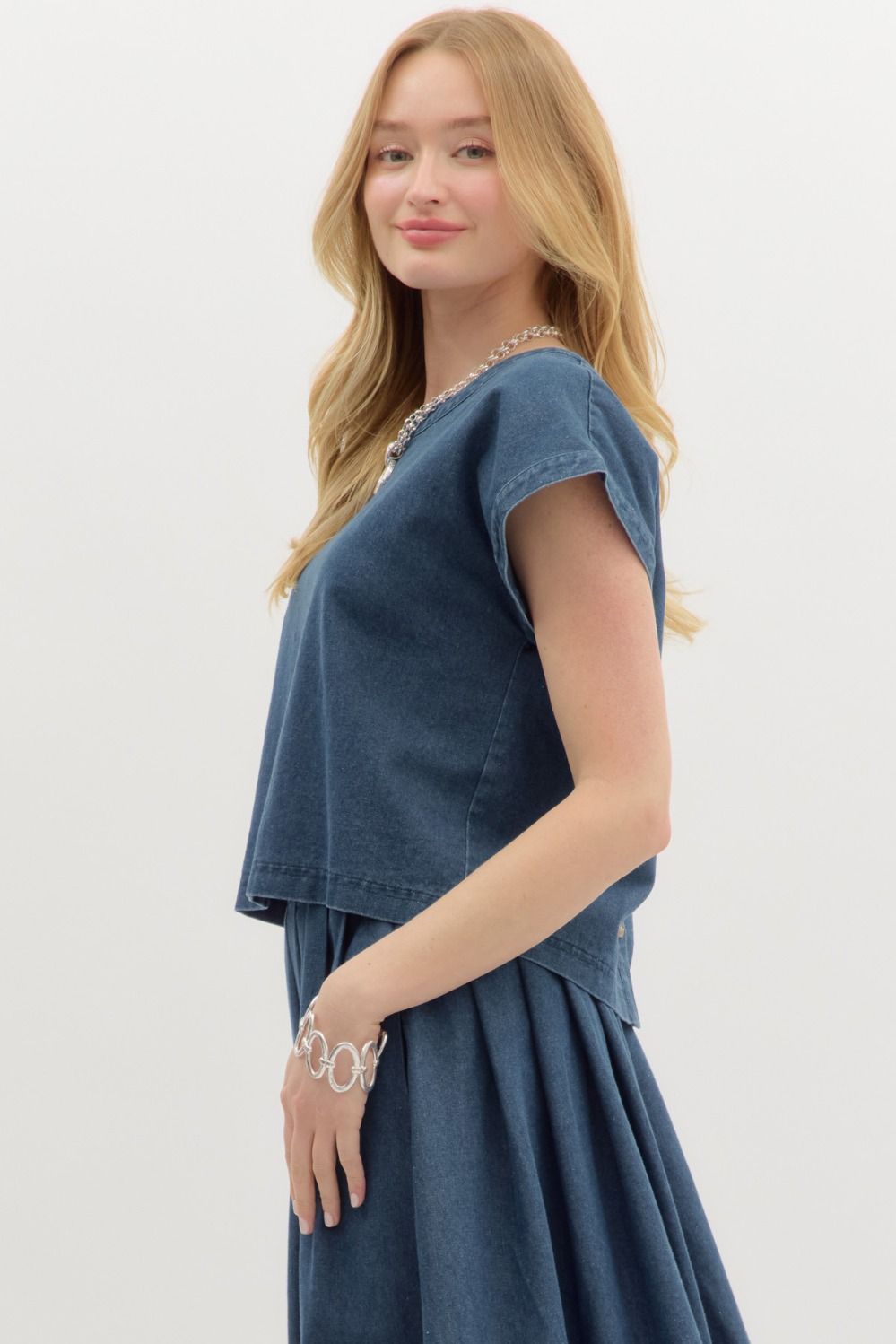 The Krissy Denim Top