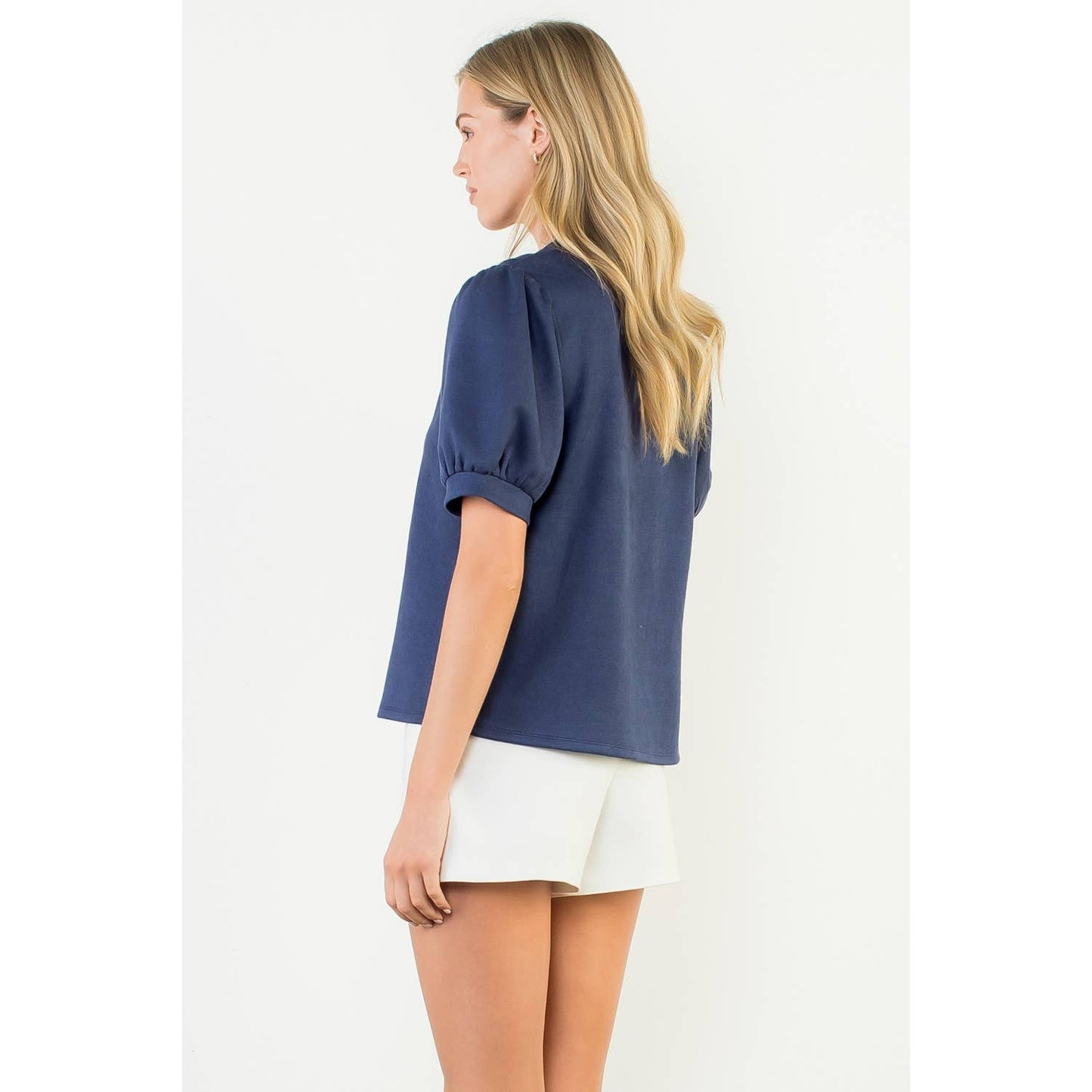 The Veronica Faux Suede Blouse