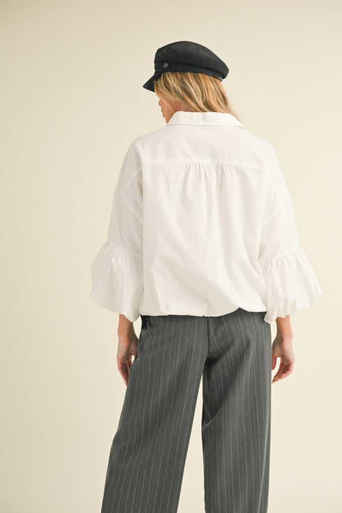 The Bobbie Bubble Hem Top