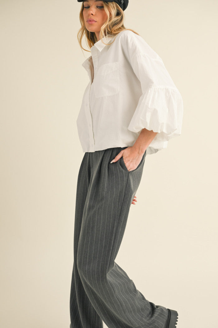 The Bobbie Bubble Hem Top