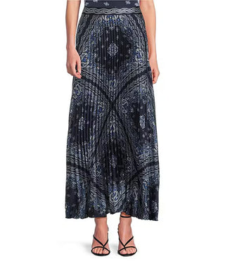 Bandana Print Maxi Skirt