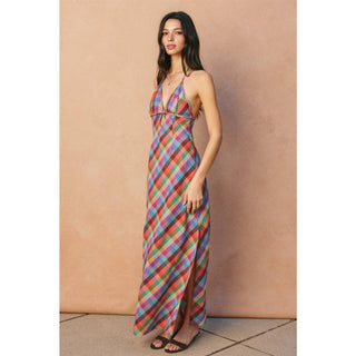 The Amelie Garden Halter Maxi Dress