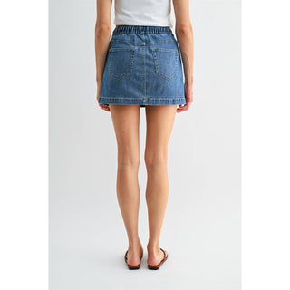 The Getaway Mini Skirt - Havelock Blue
