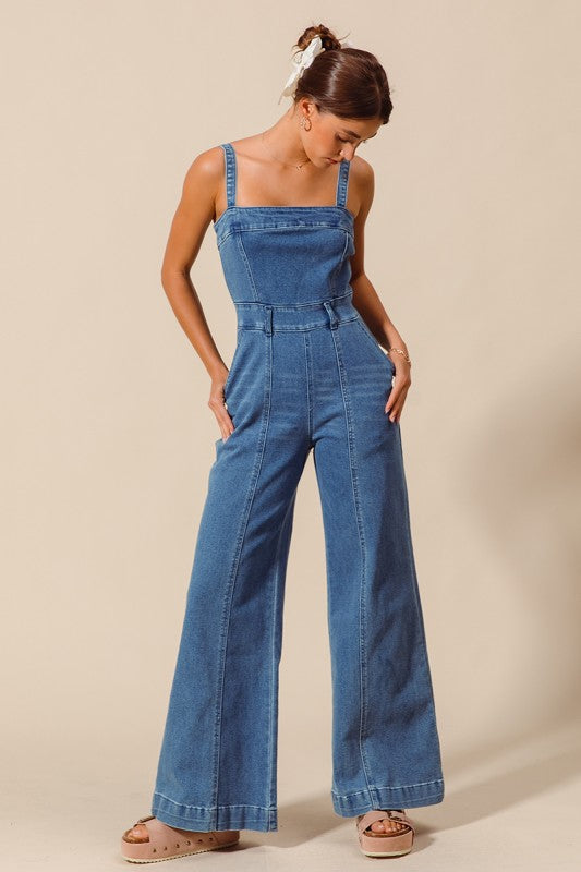 The Gemma Denim Jumpsuit