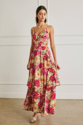The Petal Pop Corset Layered Dress