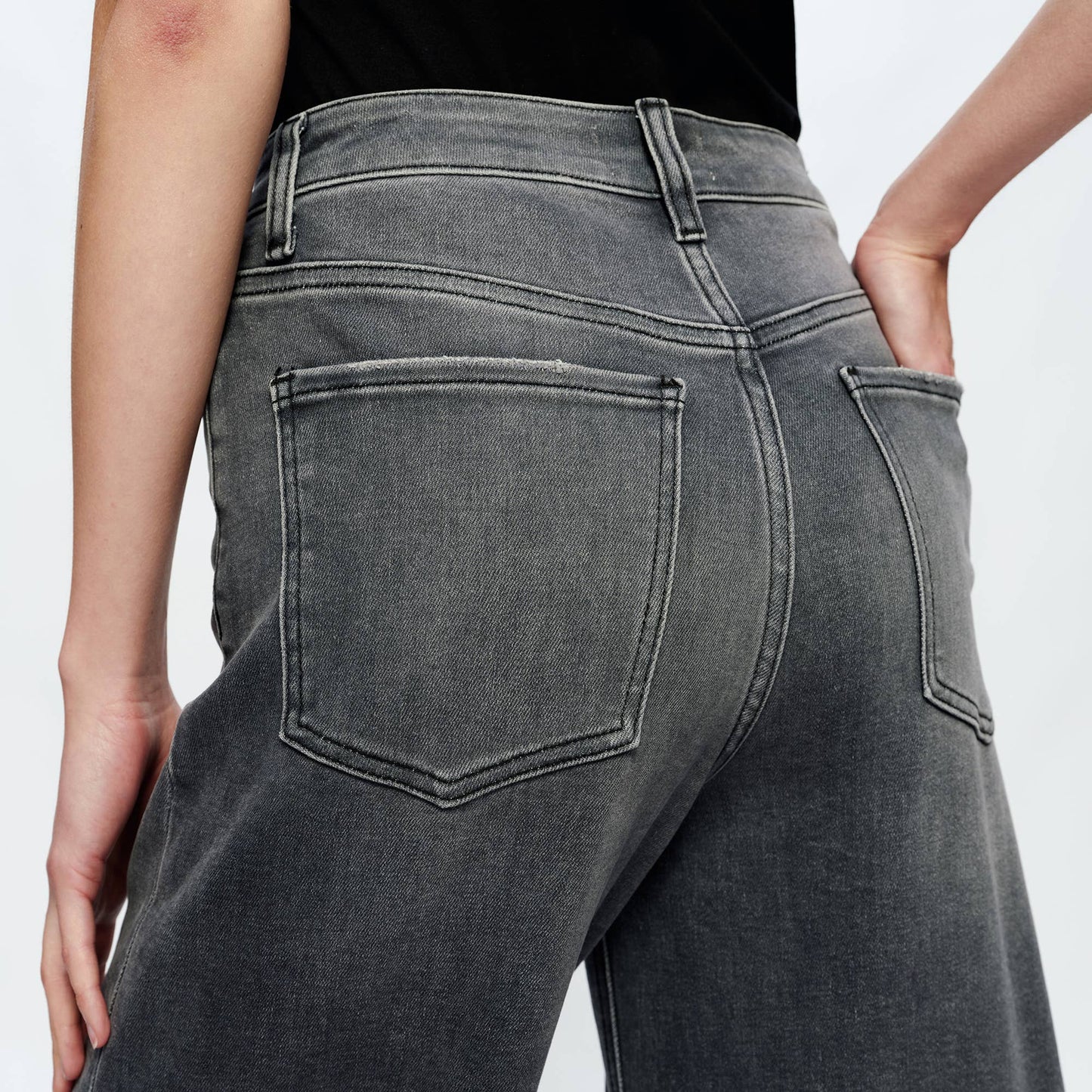The Lennox Charcoal Gray Jean