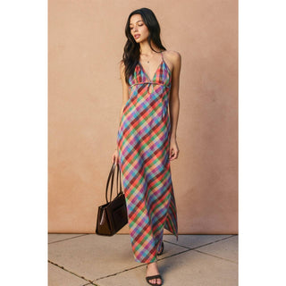 The Amelie Garden Halter Maxi Dress