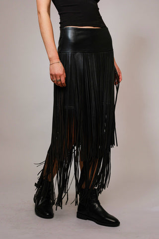 The Statement Fringe Maxi Skirt