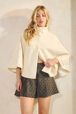 The Spencer Wool Blend Cape