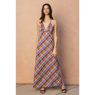 The Amelie Garden Halter Maxi Dress
