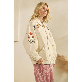 The Raelynn Embroidered Denim Jacket