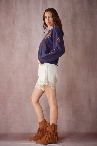 The Rodeo Nights Embroidered Sweatshirt