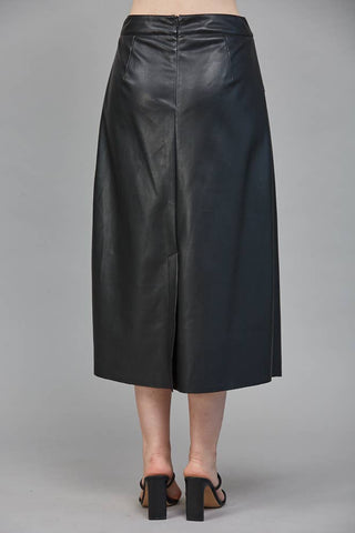 A Certain Something Vegan Leather Skirt