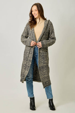 The Sunday Stroll Cable Long Cardigan