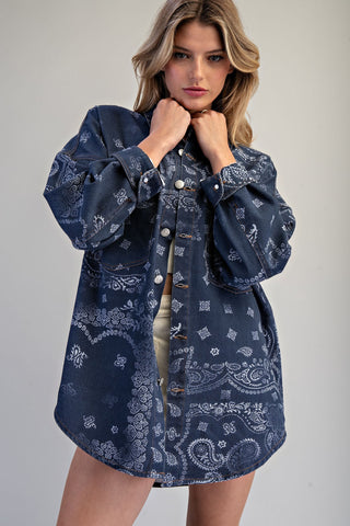 The Mineral Washed Paisley Jacket