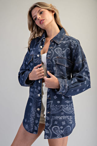 The Mineral Washed Paisley Jacket