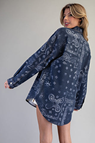 The Mineral Washed Paisley Jacket
