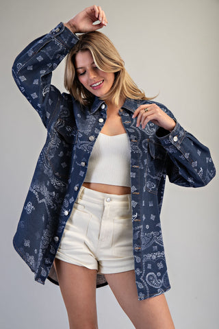 The Mineral Washed Paisley Jacket