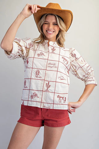 The Howdy Cowgirls Short Set
