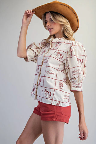 The Howdy Cowgirls Short Set